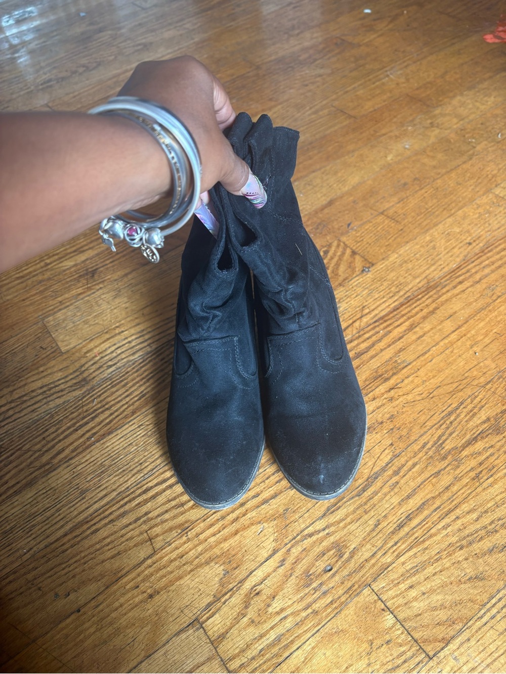 Rocket Dog Black Suede Ankle Booties